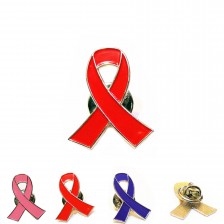 Red Ribbon Pin For Charity